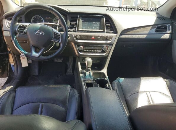 5NPE34AF4JH685325 2018 HYUNDAI SONATA Black Dashboard view