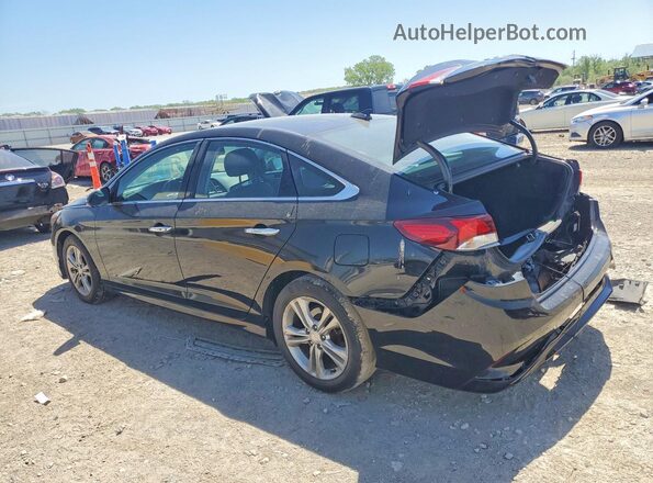 5NPE34AF4JH685325 2018 HYUNDAI SONATA Black Rear left