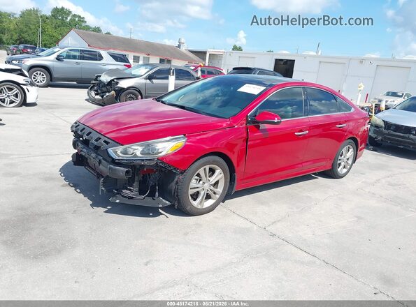 5NPE34AF4KH804508 2019 HYUNDAI SONATA Red 