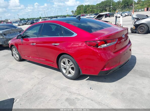 5NPE34AF4KH804508 2019 HYUNDAI SONATA Red 