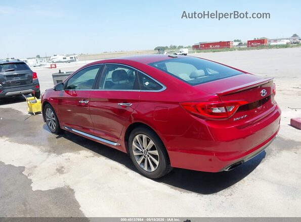 5NPE34AF5GH283001 2016 HYUNDAI SONATA Red 