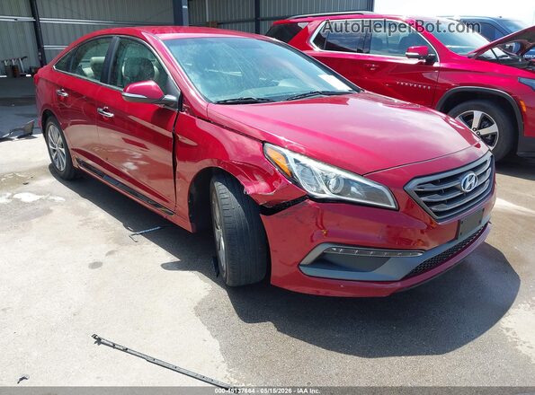 5NPE34AF5GH283001 2016 HYUNDAI SONATA Red 