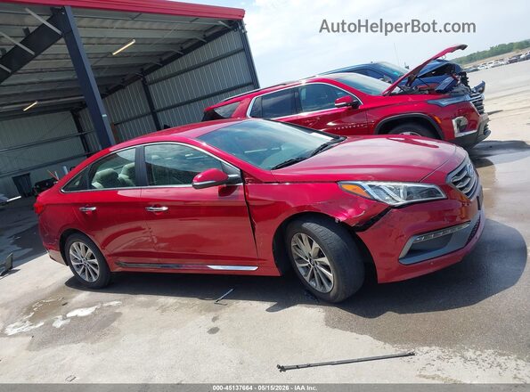5NPE34AF5GH283001 2016 HYUNDAI SONATA Red 