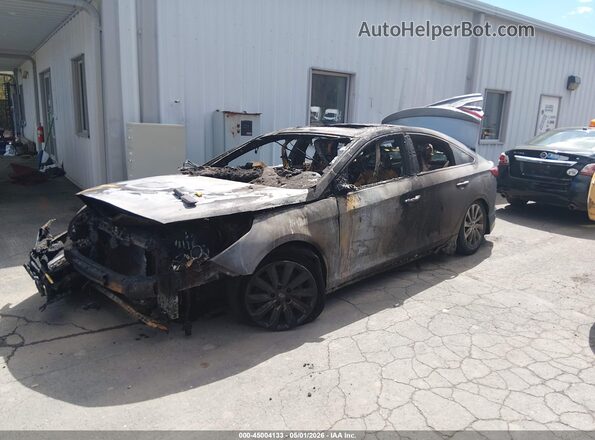 5NPE34AF5GH328924 2016 HYUNDAI SONATA Gray წინა მარცხენა ხედი სამი მეოთხედიდან