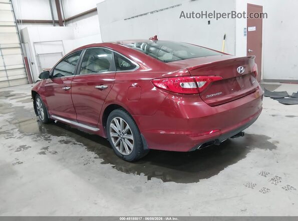 5NPE34AF5GH367397 2016 HYUNDAI SONATA Red Tył lewy