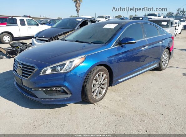 5NPE34AF5GH388766 2016 HYUNDAI SONATA Синий 