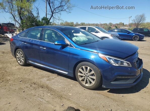 5NPE34AF5GH419286 2016 HYUNDAI SONATA Blue 