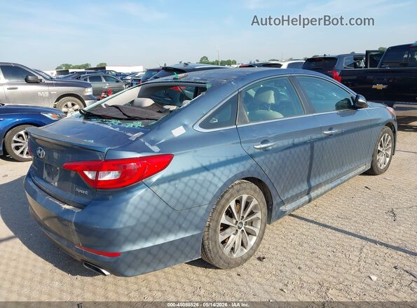5NPE34AF5GH421104 2016 HYUNDAI SONATA Light Blue Tył prawy