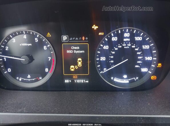 5NPE34AF5HH575524 2017 HYUNDAI SONATA White Հետևի նստատեղերի տեսք