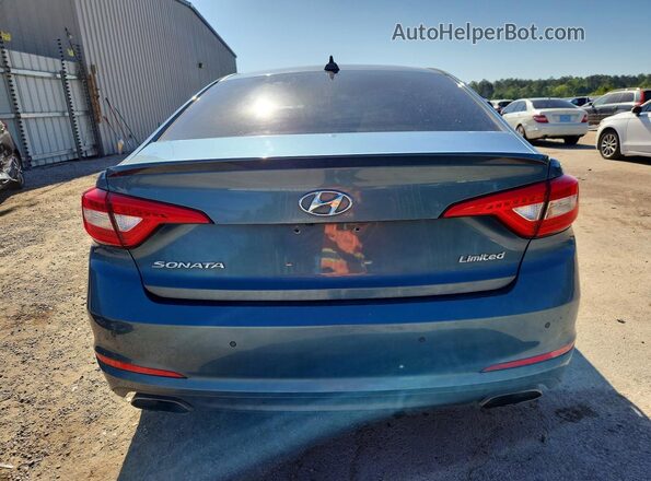 5NPE34AF5HH577998 2017 HYUNDAI SONATA Blue Вид ззаду