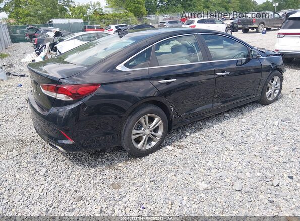 5NPE34AF5JH617325 2018 HYUNDAI SONATA Черный Задняя правая четверть