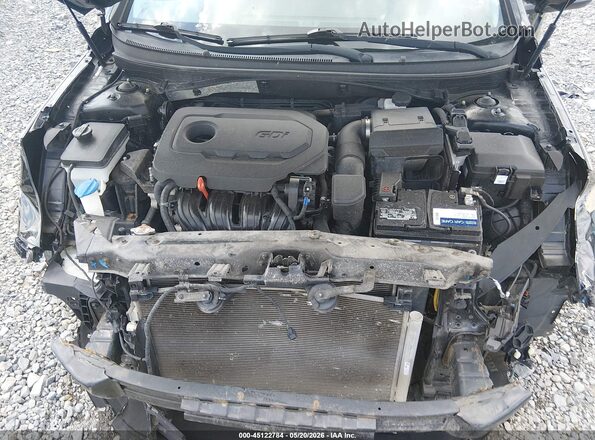 5NPE34AF5JH617325 2018 HYUNDAI SONATA Черный Вид сзади