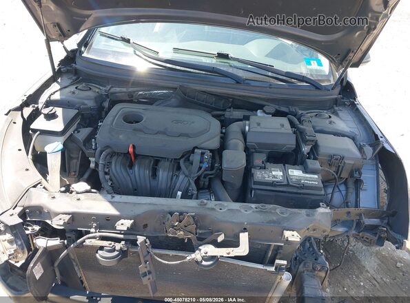 5NPE34AF5JH633363 2018 HYUNDAI SONATA Gray Widok z tyłu