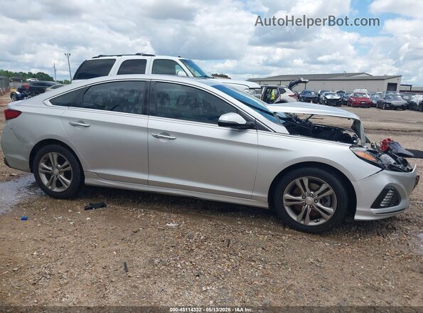 5NPE34AF5JH724214 2018 HYUNDAI SONATA Silver უკანა სალონის ხედი