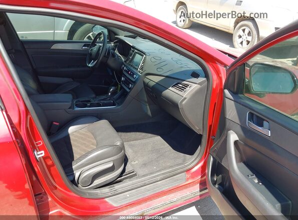 5NPE34AF5KH773401 2019 HYUNDAI SONATA Red Vista interior delantera