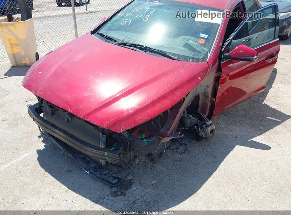 5NPE34AF5KH773401 2019 HYUNDAI SONATA Red Vista frontal