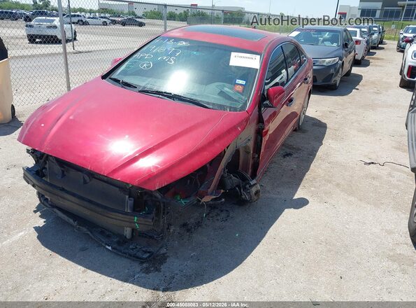5NPE34AF5KH773401 2019 HYUNDAI SONATA Red Vista tres cuartos delantera izquierda