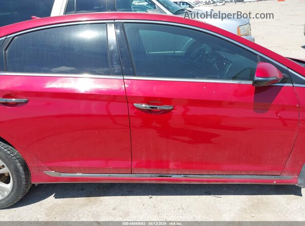 5NPE34AF5KH773401 2019 HYUNDAI SONATA Red Vista interior trasera