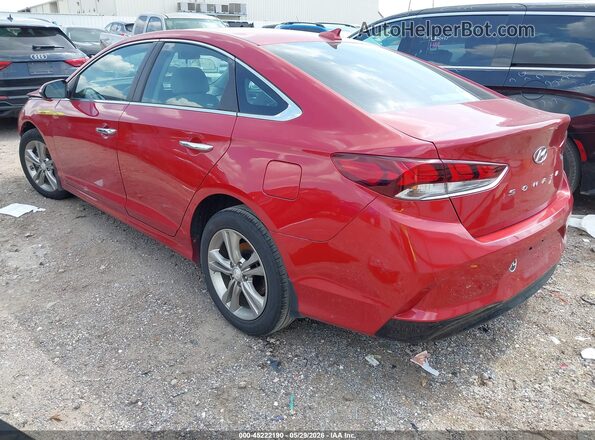 5NPE34AF5KH808762 2019 HYUNDAI SONATA Red Rear left