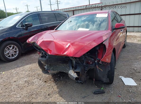 5NPE34AF5KH808762 2019 HYUNDAI SONATA Red Front view
