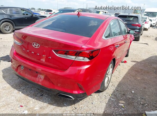 5NPE34AF5KH808762 2019 HYUNDAI SONATA Red Rear right
