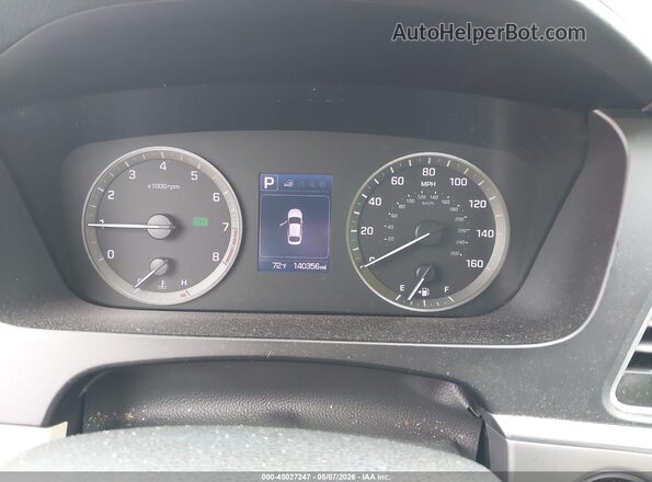 5NPE34AF6GH408328 2016 HYUNDAI SONATA Black Vista de los asientos traseros