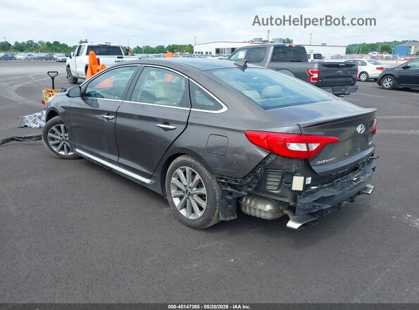 5NPE34AF6GH415103 2016 HYUNDAI SONATA Brown Rear left