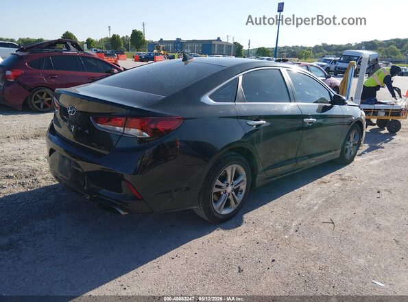 5NPE34AF6JH606351 2018 HYUNDAI SONATA Black Trasero derecho