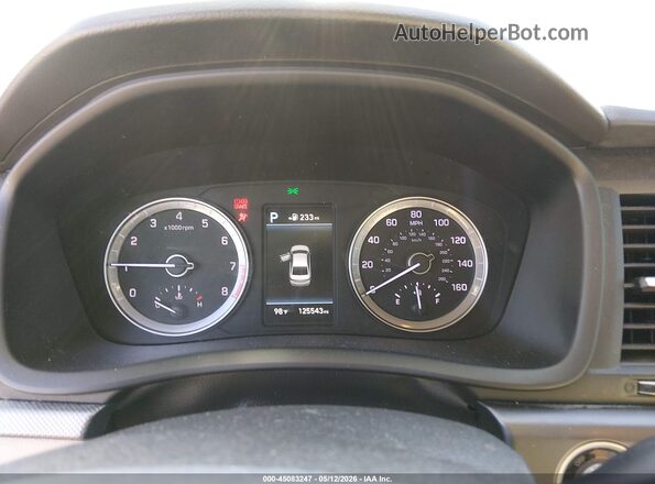 5NPE34AF6JH606351 2018 HYUNDAI SONATA Black Vista de los asientos traseros