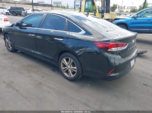 5NPE34AF6JH666873 2018 HYUNDAI SONATA Black Rear left