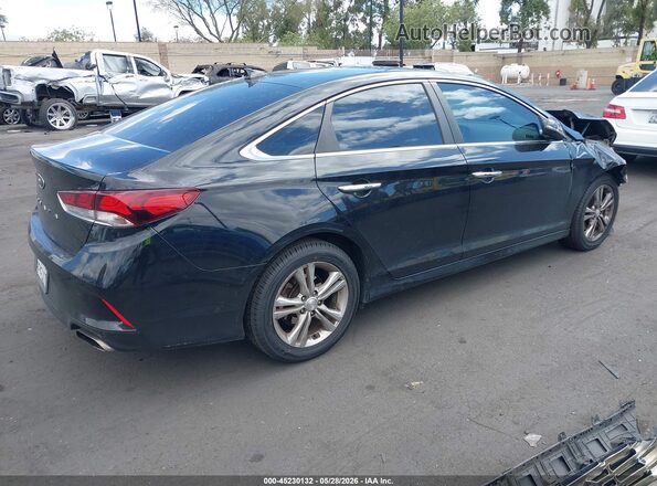 5NPE34AF6JH666873 2018 HYUNDAI SONATA Black Rear right