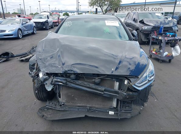 5NPE34AF6JH666873 2018 HYUNDAI SONATA Black Rear interior view