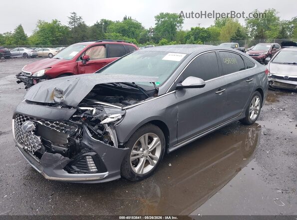 5NPE34AF6JH704165 2018 HYUNDAI SONATA Gray 