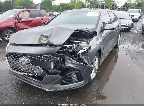 5NPE34AF6JH704165 2018 HYUNDAI SONATA Gray 