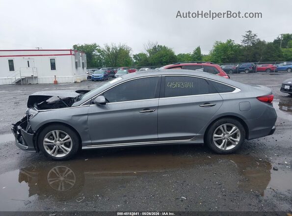 5NPE34AF6JH704165 2018 HYUNDAI SONATA Gray 