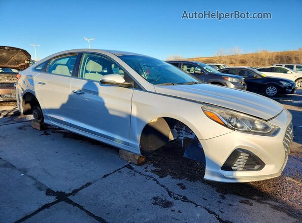 5NPE34AF6KH757031 2019 HYUNDAI SONATA Серебряный Передняя правая четверть