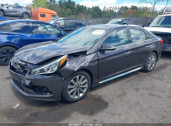5NPE34AF7GH424330 2016 HYUNDAI SONATA Brown Передня ліва чверть