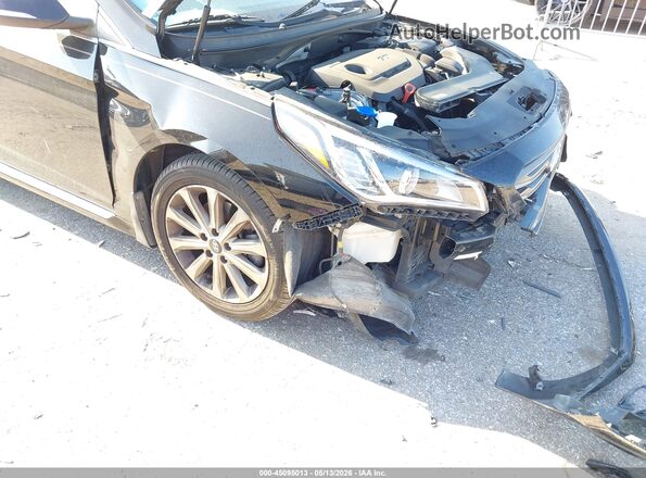 5NPE34AF7HH455742 2017 HYUNDAI SONATA Black Widok z przodu