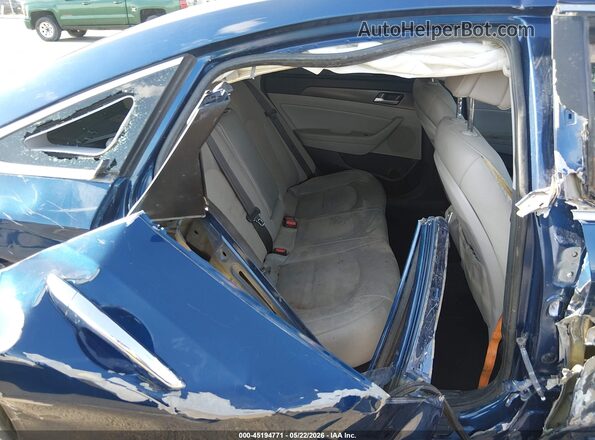 5NPE34AF7HH483265 2017 HYUNDAI SONATA Blue Widok naklejki z numerem VIN