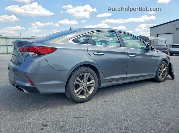 5NPE34AF7JH656658 2018 HYUNDAI SONATA Gray 