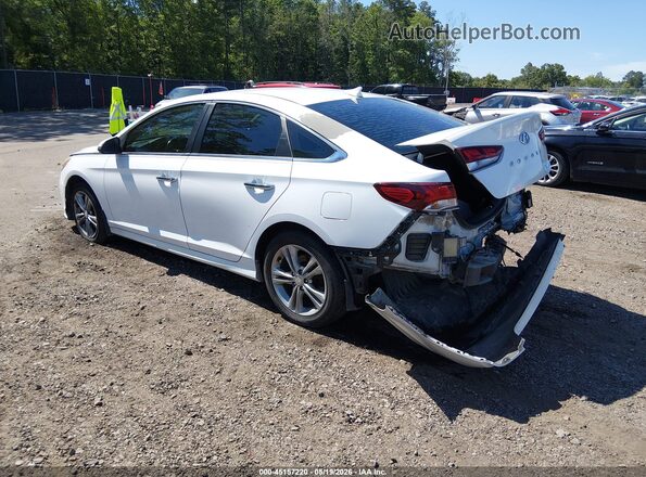5NPE34AF7JH681186 2018 HYUNDAI SONATA White Հետևի ձախ