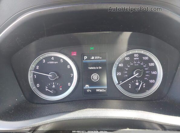 5NPE34AF7KH761153 2019 HYUNDAI SONATA Gray Հետևի նստատեղերի տեսք