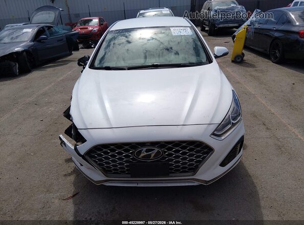 5NPE34AF7KH781628 2019 HYUNDAI SONATA White Սարքավորումների վահանակի տեսք