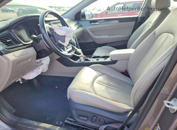 5NPE34AF7KH820850 2019 HYUNDAI SONATA Gray Вид салону спереду