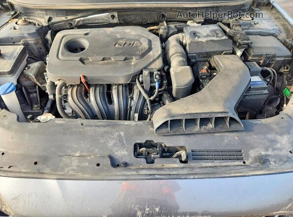 5NPE34AF7KH820850 2019 HYUNDAI SONATA Gray Вид задньої частини салону