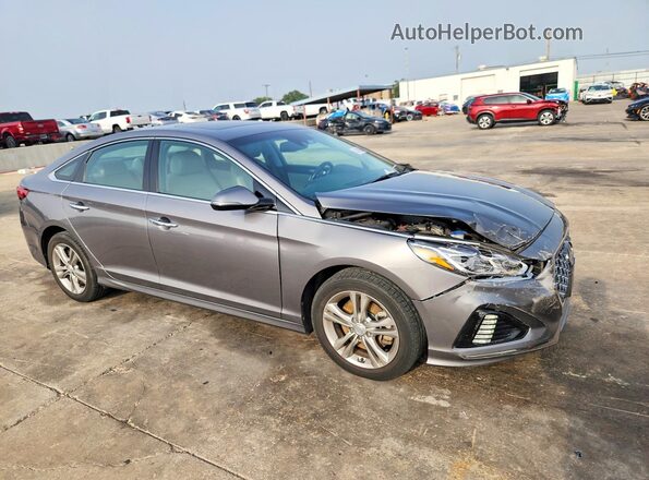 5NPE34AF7KH820850 2019 HYUNDAI SONATA Gray Передня права чверть
