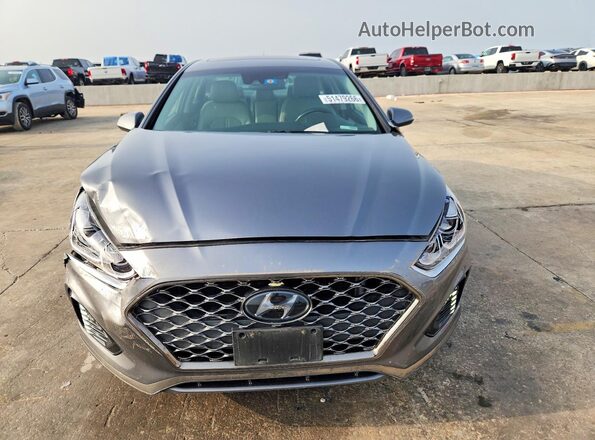 5NPE34AF7KH820850 2019 HYUNDAI SONATA Gray Вид спереду