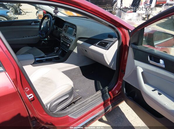 5NPE34AF8GH412395 2016 HYUNDAI SONATA Red Սալոնի դիմացի տեսք