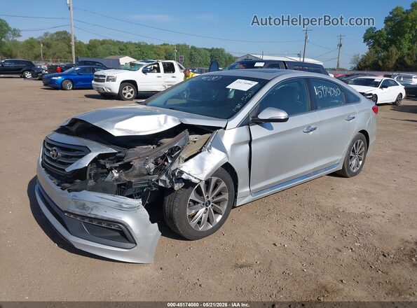 5NPE34AF8GH434171 2016 HYUNDAI SONATA Silver Front left