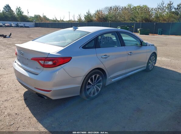 5NPE34AF8GH434171 2016 HYUNDAI SONATA Silver Rear right